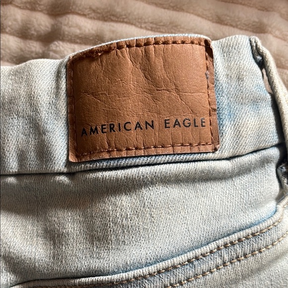 American Eagle Outfitters Blue Jean Shorts High-Waisted Trendy - Picture 4 of 9